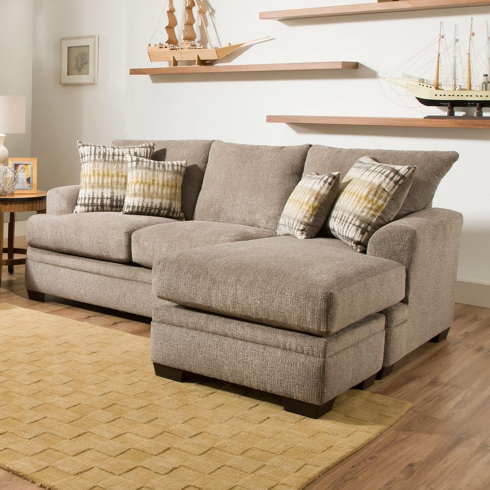 Peak Living 3650 Sofa Chaise VanDrie Home Furnishings Sectional Sofas